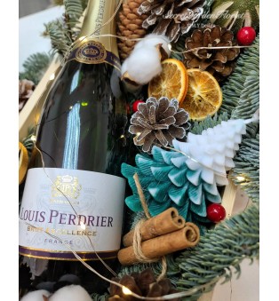 Christmas Wine Box (Louis Predrier Brut Excellence Champagne )
