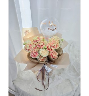 Vintage Orange Pink | 鮮花花束