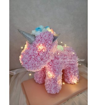 獨角獸PINK(泡沫玫瑰)